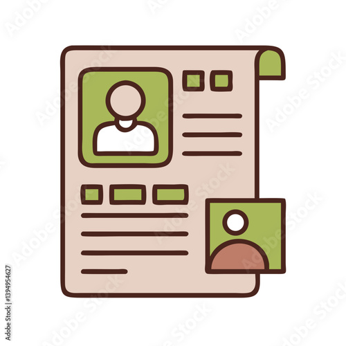  Professional Resume Vector with simple Colors