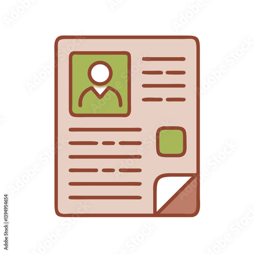 Clean Professional Resume Template with Icons