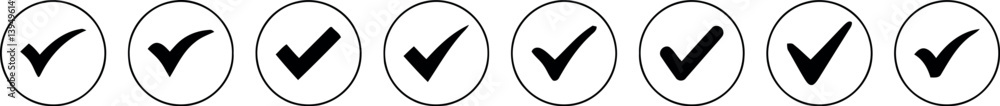 Tick Mark Sign and Symbol Vector Set – Checkmark Icons Collection Tick Mark Sign and Symbol Vector Set – Checkmark Icons Collection