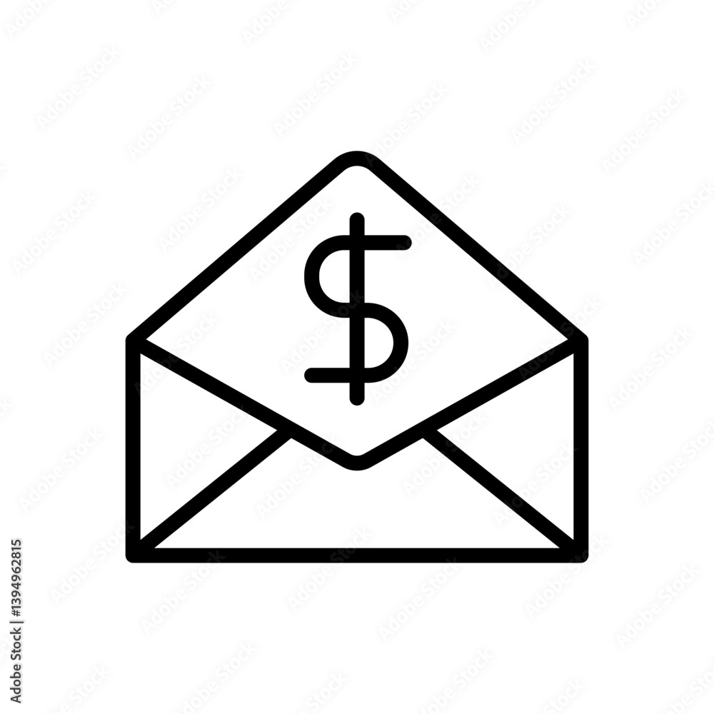 Obraz premium Earnings mail