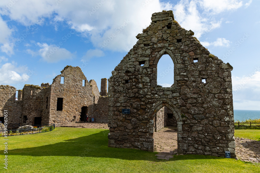Dunnottar Castle rises in dramatic ruins atop a cliff overlooking the North Sea. Its breathtaking views, rich history, and rugged beauty make it one of Scotland’s most iconic and cinematic locations Dunnottar Castle rises in dramatic ruins atop a cliff overlooking the North Sea. Its breathtaking views, rich history, and rugged beauty make it one of Scotland’s most iconic and cinematic locations