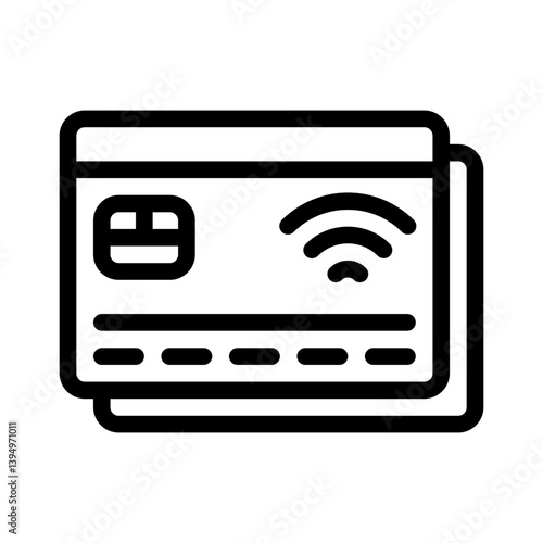 debit card line icon