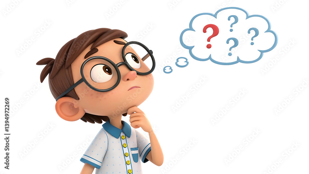 3d cartoon boy expression on solid background 3d cartoon boy expression on solid background