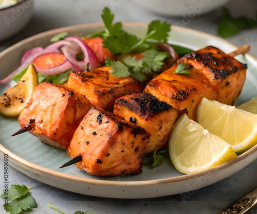 Salmon tikka