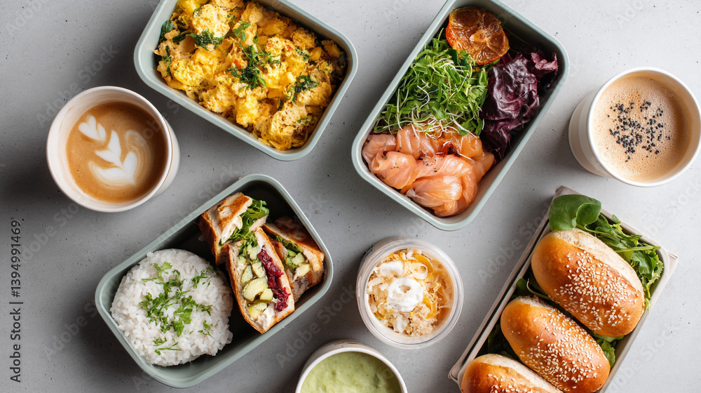 Healthy meal prep containers with breakfast lunch and dinner for balanced diet and easy meal planning Healthy meal prep containers with breakfast lunch and dinner for balanced diet and easy meal planning