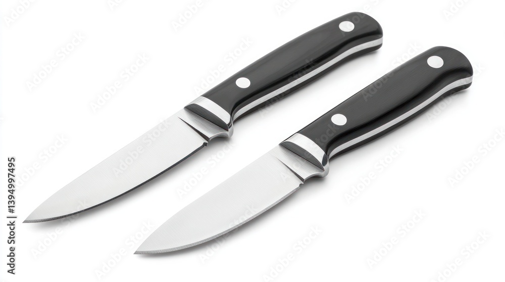 Twin Blades of Timeless Precision: The Sleek Symphony of Ebony Handles and Polished Steel Edges Twin Blades of Timeless Precision: The Sleek Symphony of Ebony Handles and Polished Steel Edges