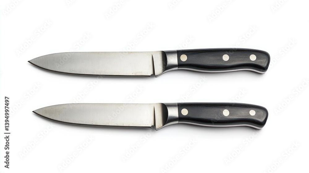 Twin Blades of Timeless Precision: The Sleek Symphony of Ebony Handles and Polished Steel Edges Twin Blades of Timeless Precision: The Sleek Symphony of Ebony Handles and Polished Steel Edges