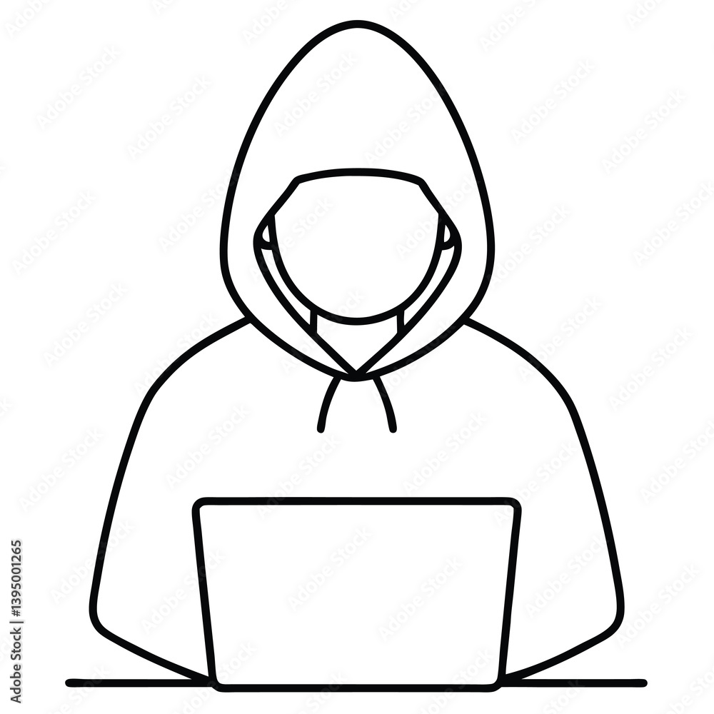 man with laptop on white background