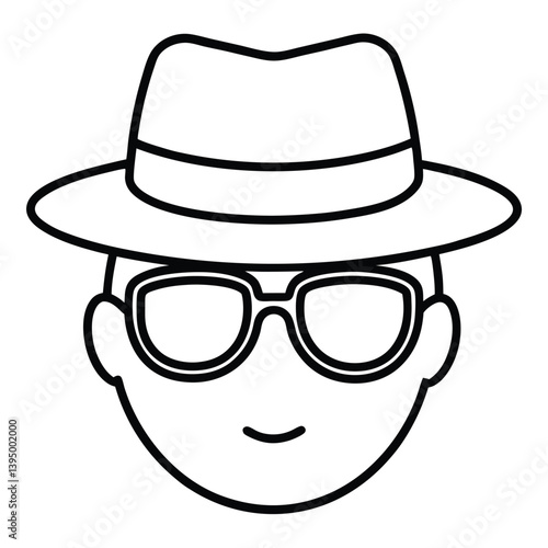 Obraz na płótnie boy with hat on white background w salonie