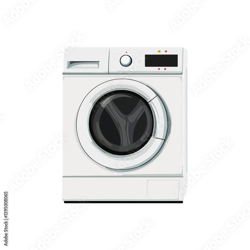 Washing machine, furniture, vector, transparent background