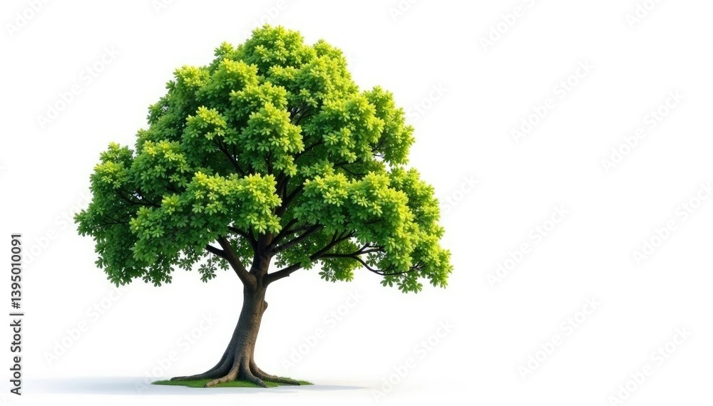 Single branch of a tree stretched out on a white background, branch, isolated, tree