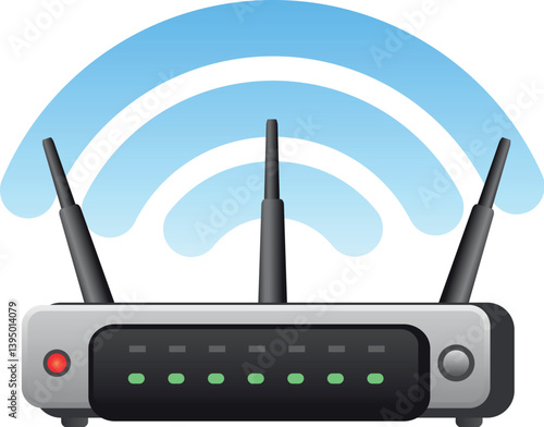 WiFi signal icon vector sign and symbol isolated on white background, WiFi signal logo concept 
