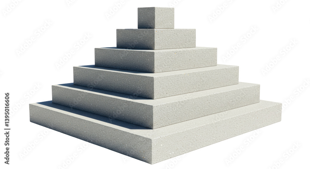 Isolated Pyramid of Cubes Isolated Pyramid of Cubes