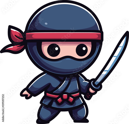 シンプルな忍者のイラスト
