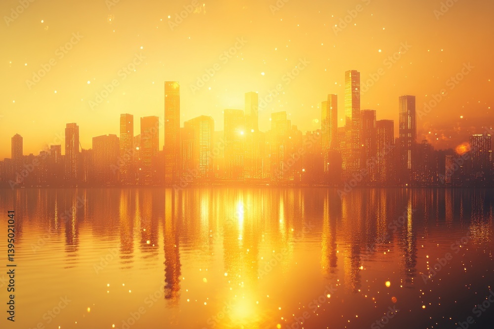 abstract background evening city sunset abstract background evening city sunset