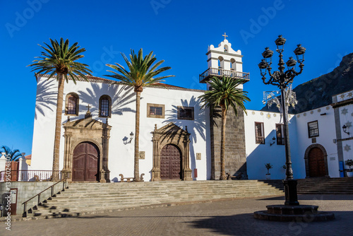 Obraz na płótnie Convent of San Francisco in sunny day in Garachico, Santa Cruz de Tenerife, Spain w salonie