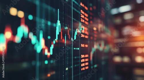 Gold and oil price fluctuations on a trading terminal with live updates. 