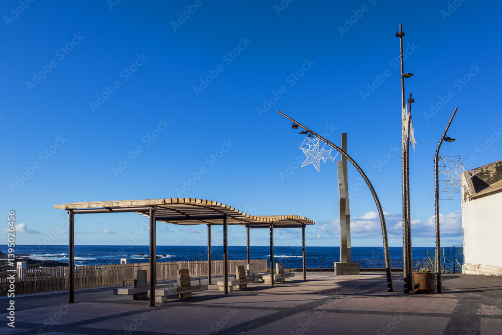 Observation desk Port (or Mirador del puerto) in Garachico, Santa Cruz de Tenerife, Spain