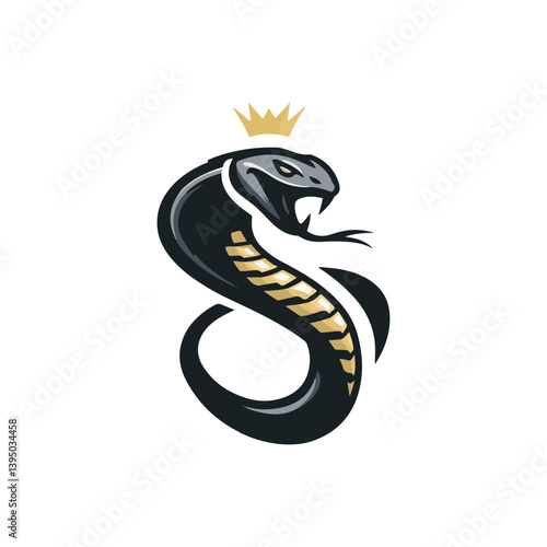 modern and simple king cobra logo vector