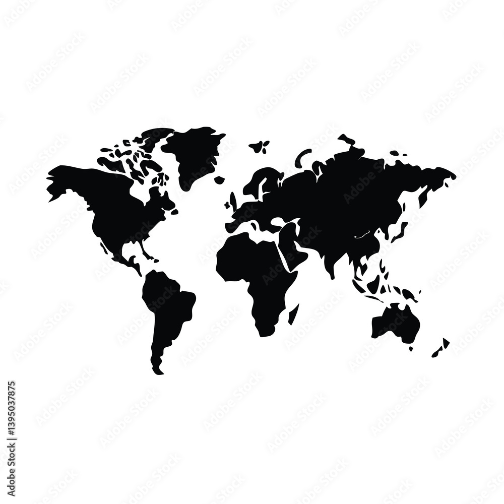 Naklejka premium map of the world