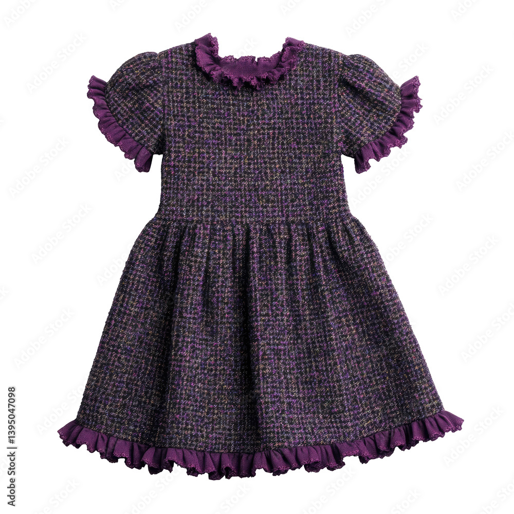 Purple tweed children's dress Purple tweed children's dress