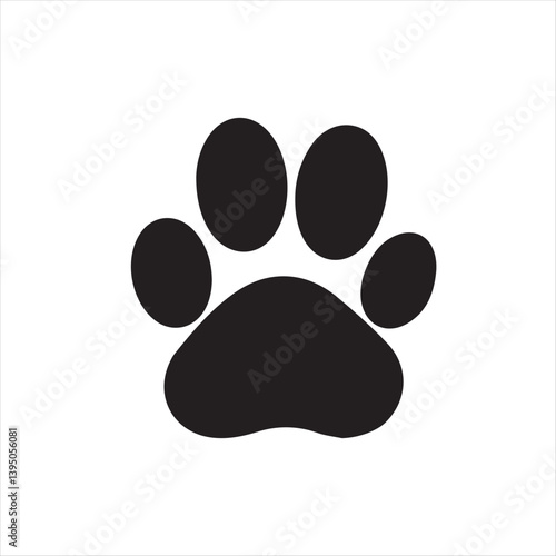 Animal paw print vector design art