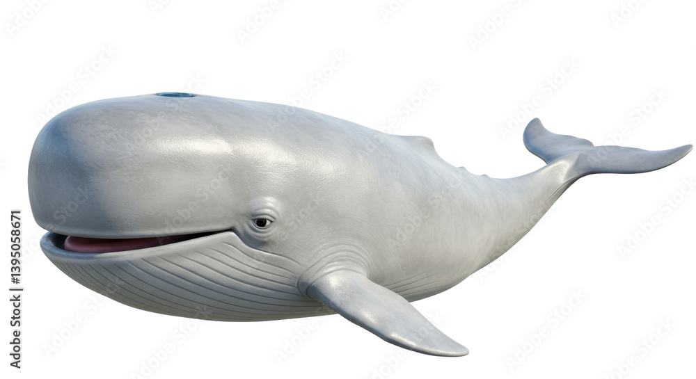 Isolated Whale Creature for Ocean Life Isolated Whale Creature for Ocean Life