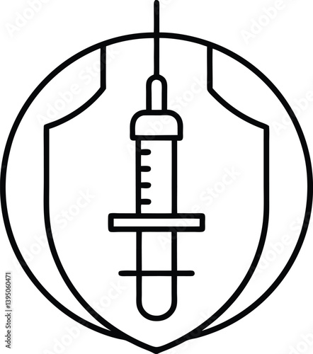 syringe vector illustration isolated