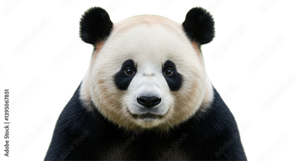 Fototapeta premium Isolated Panda Head