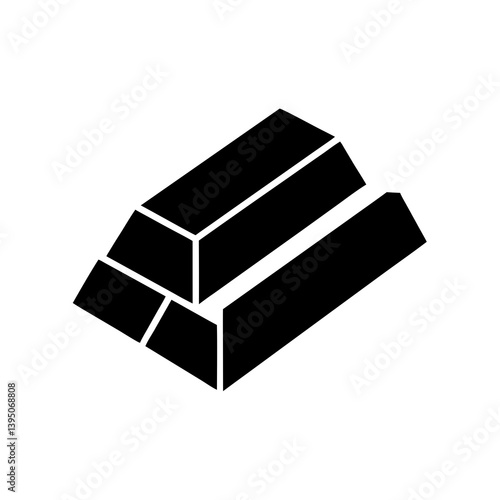 Gold Bullion Bars Stacked in a Minimalist Design