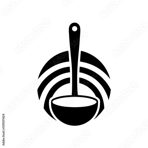 Ladle Icon Representing Cooking and Serving Soups and Stews