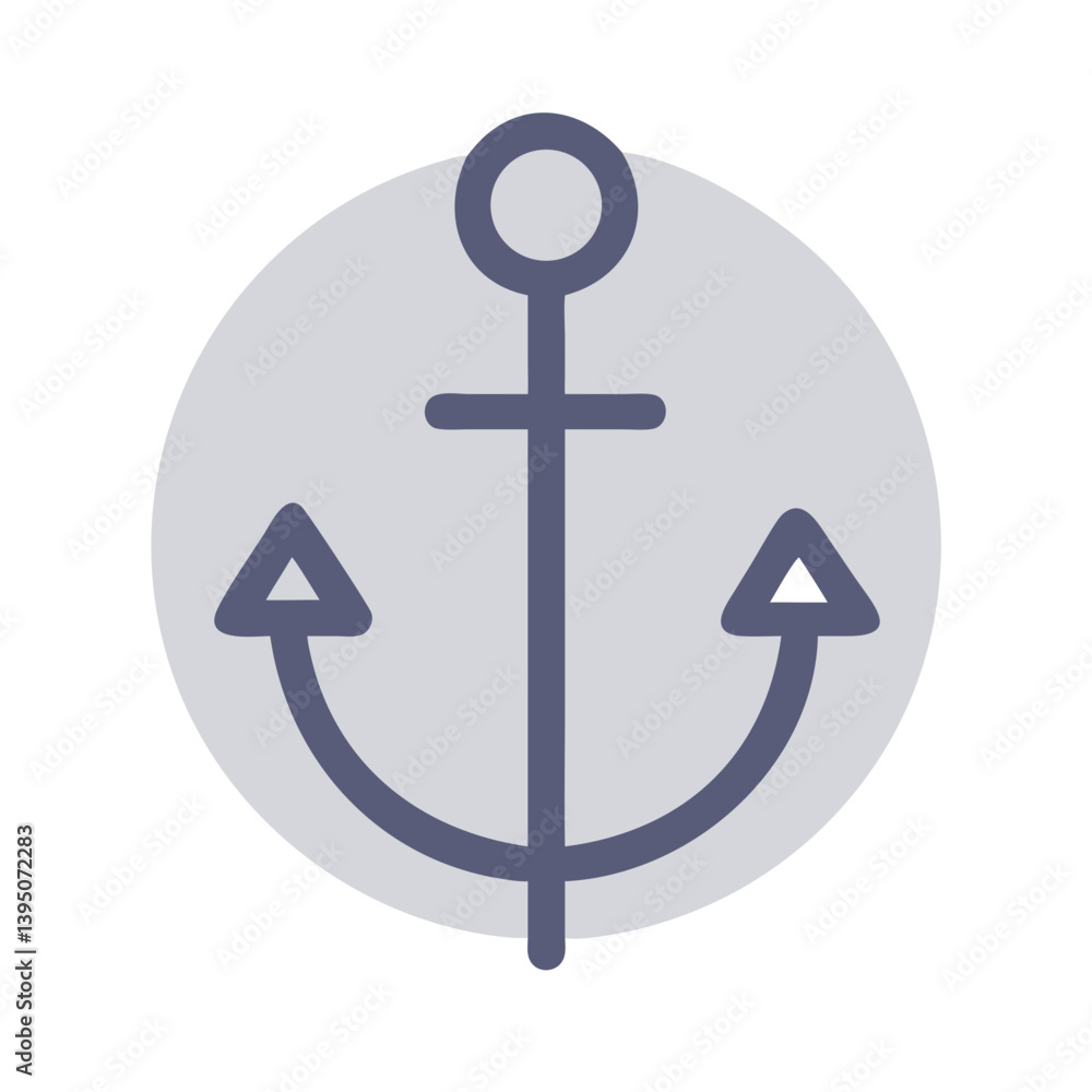 Nautical Anchor Icon Vector Design Nautical Anchor Icon Vector Design