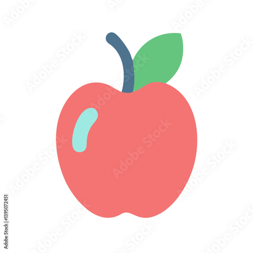 Crisp Apple Icon Vector Design