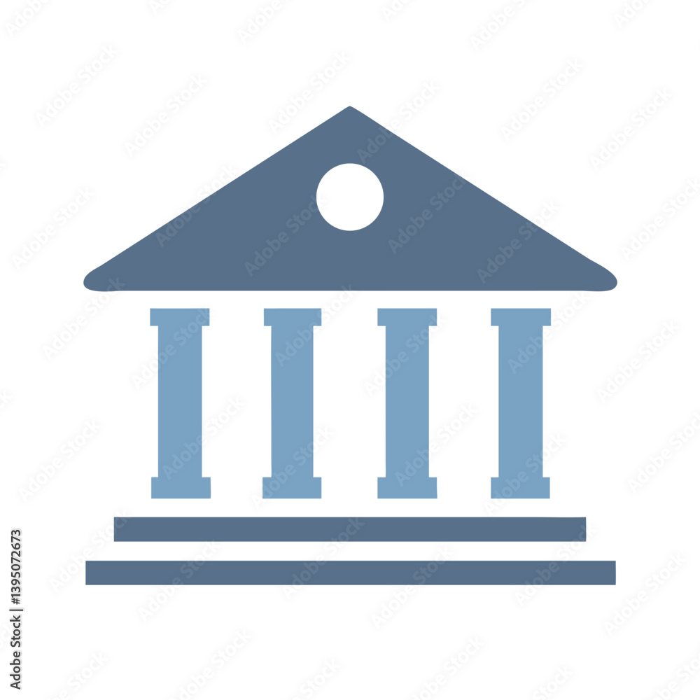 Professional Bank Building Icon Vector Design Professional Bank Building Icon Vector Design