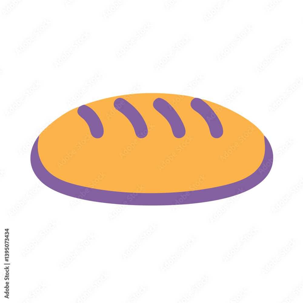 Fresh Bread Icon Vector Design Fresh Bread Icon Vector Design