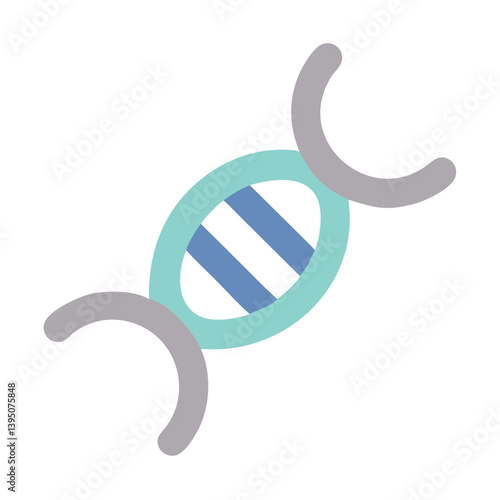 Innovative DNA Icon Vector for Science, Biology, and Genetics