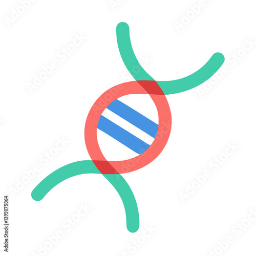 Innovative DNA Icon Vector for Science, Biology, and Genetics