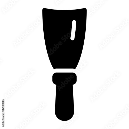 wood chisel glyph icon