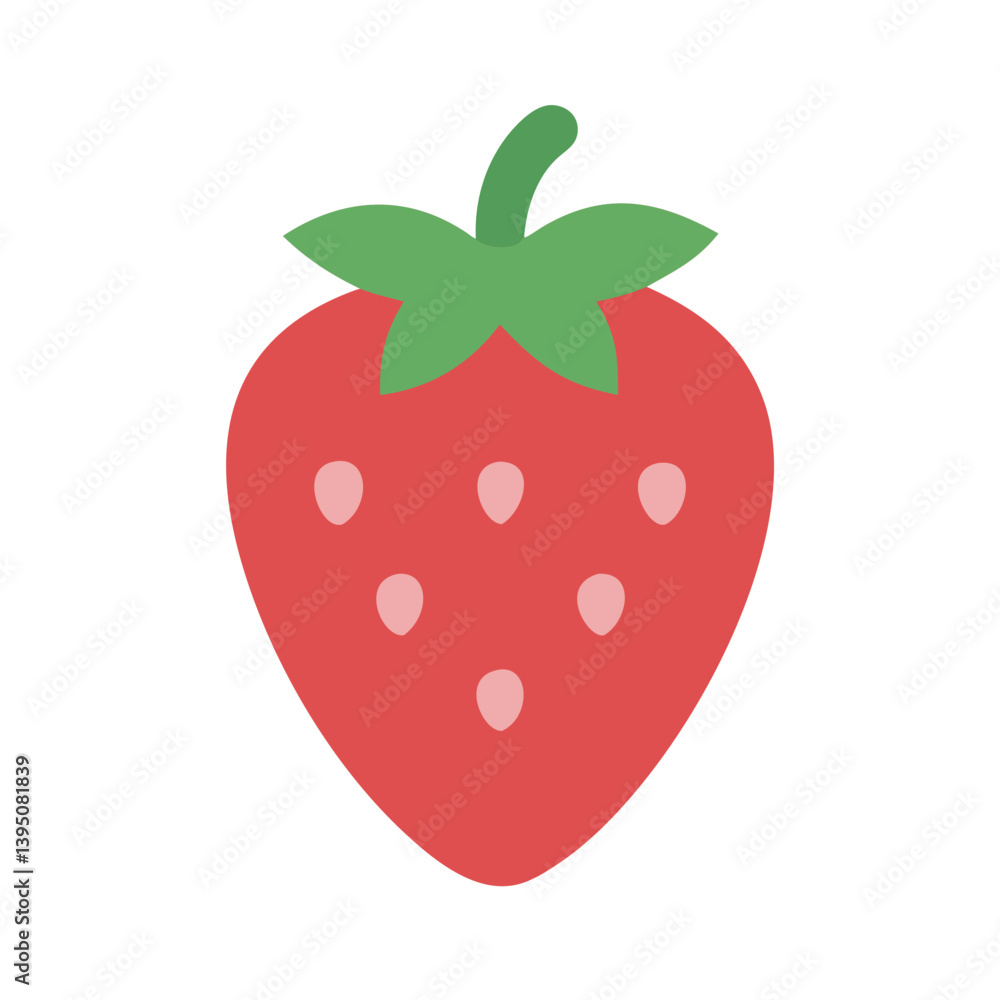 Obraz premium Strawberry Fruit Icon Vector Design