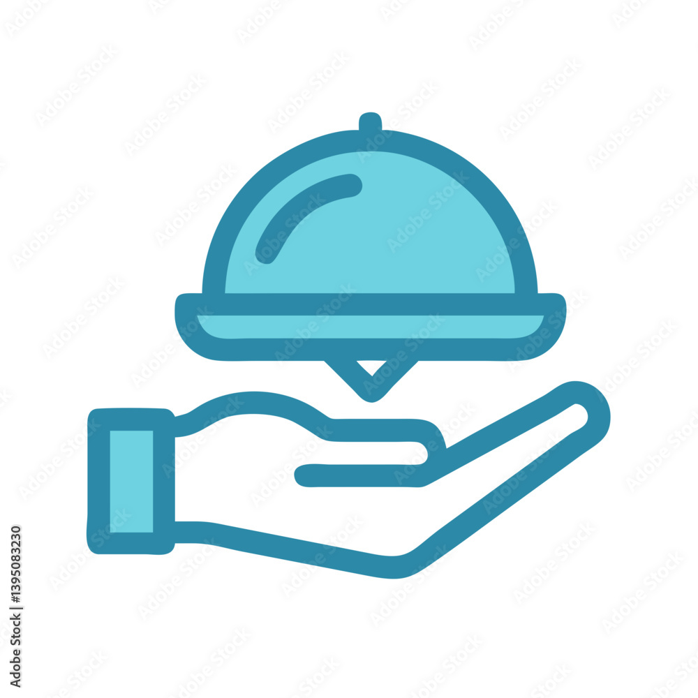 Tray in Hand Icon Vector Design Tray in Hand Icon Vector Design