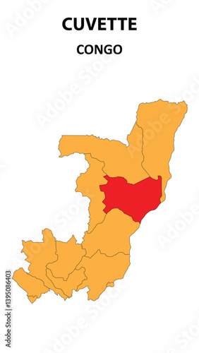 Cuvette Map is highlighted on the Congo with detailed state and region outlines.