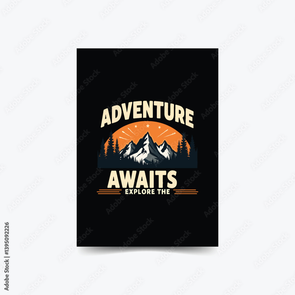 Natural T-shirt design. Natural T-shirt design.
