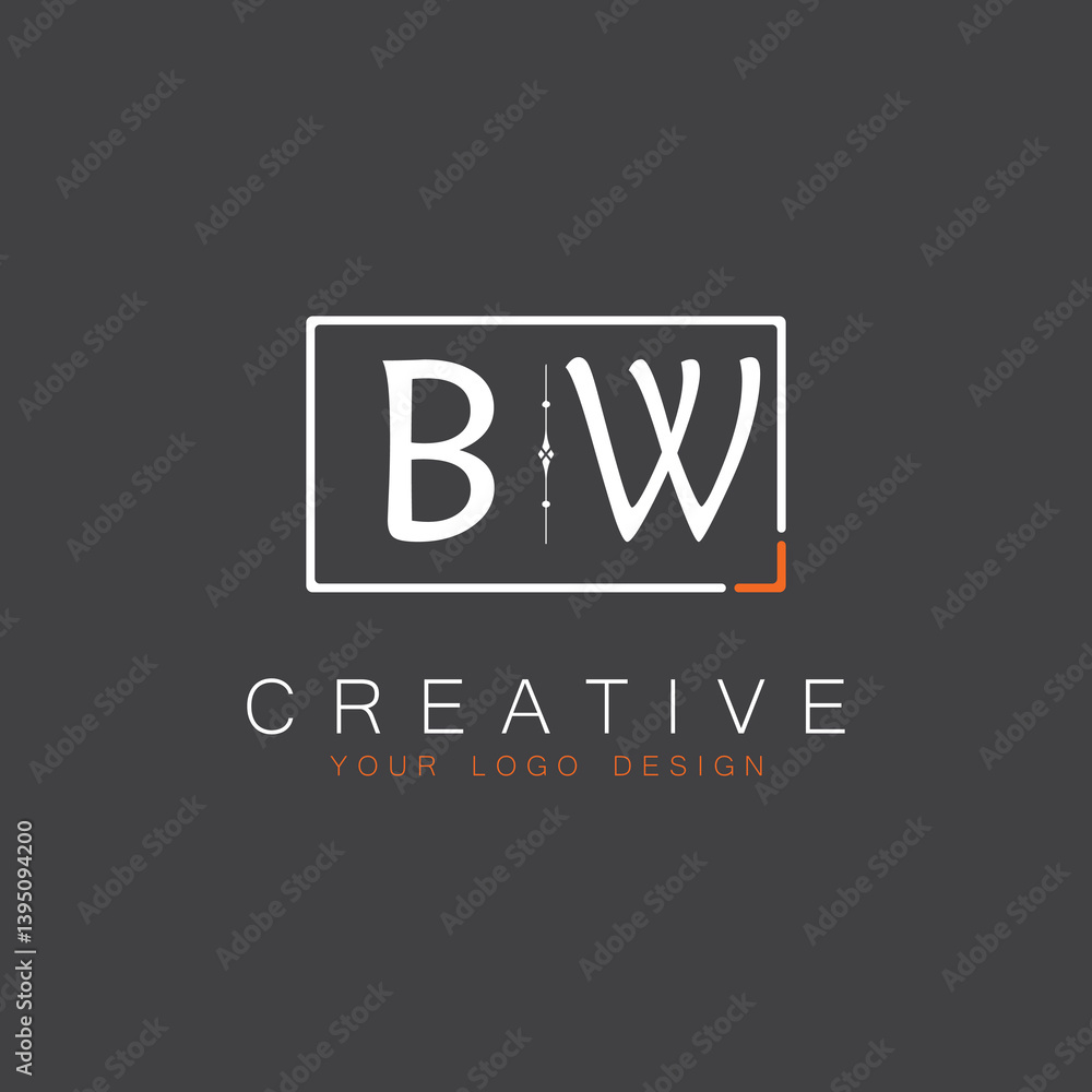 initial monogram logo for Creative with square style design.