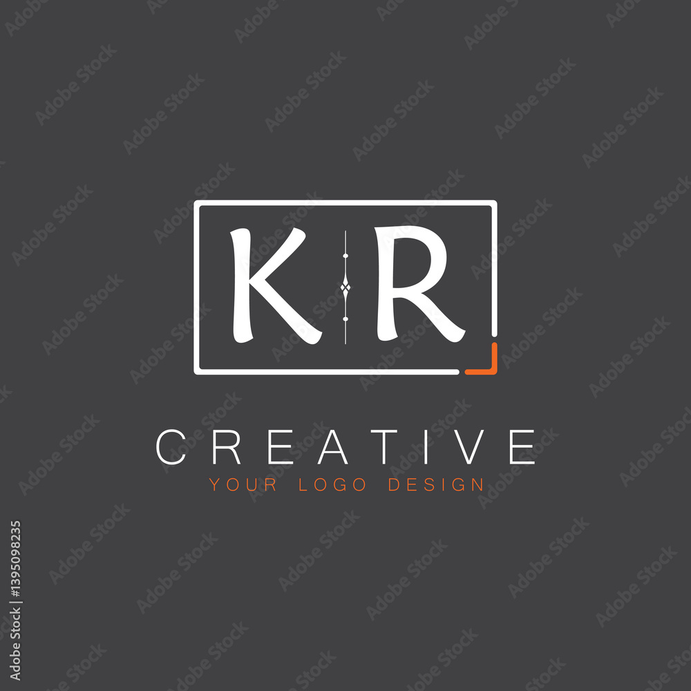 Fototapeta premium initial monogram logo for Creative with square style design.