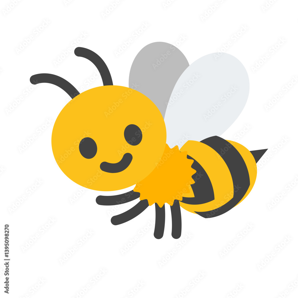 Bee isolated on white background Bee isolated on white background