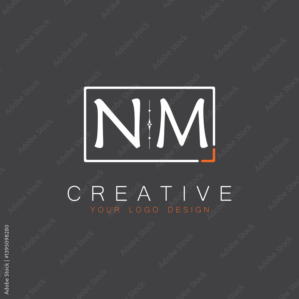 Fototapeta premium initial monogram logo for Creative with square style design.
