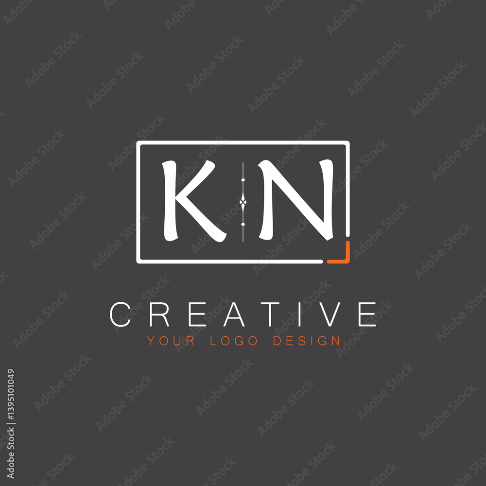 Fototapeta premium initial monogram logo for Creative with square style design.