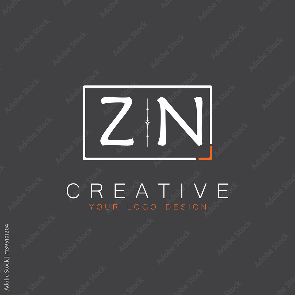 Fototapeta premium initial monogram logo for Creative with square style design.