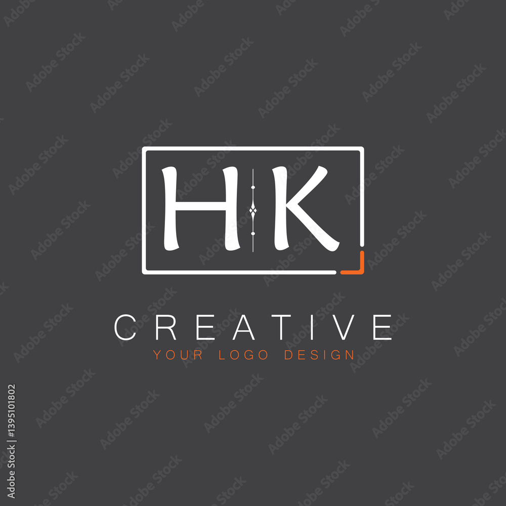 Fototapeta premium initial monogram logo for Creative with square style design.