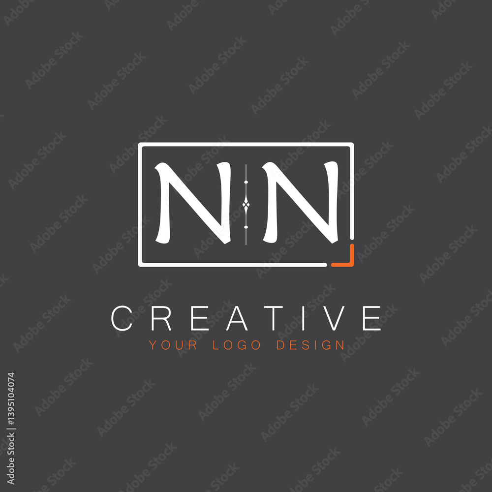 Fototapeta premium initial monogram logo for Creative with square style design.